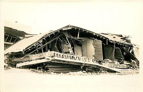 CA, Compton, California, 1933 Earthquake, Destroyed Home, RPPC
