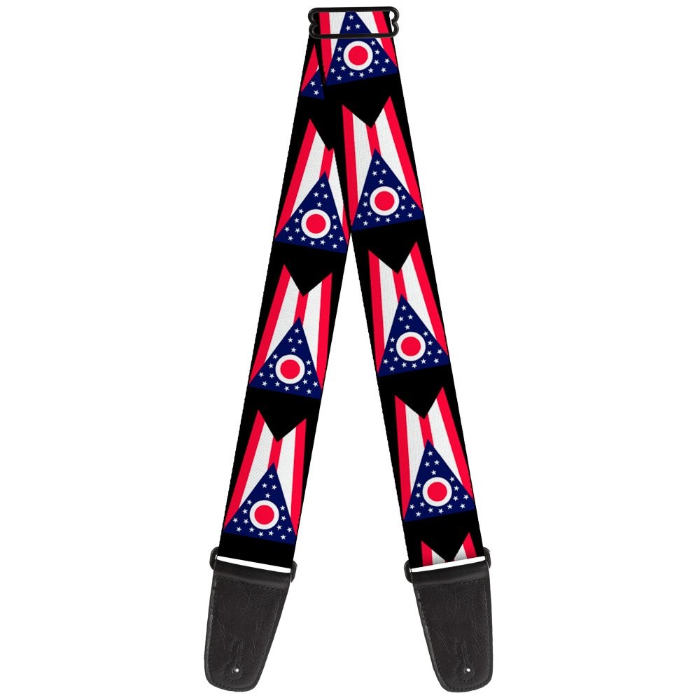Guitar Strap - Ohio Flag Repeat Black ACC NEWAnother great item from Rarewaves USA | Free delivery!
