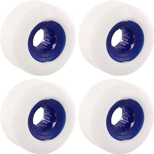 Powerflex Gumball 58mm 83b White Blue Skateboard Wheels Set of 4