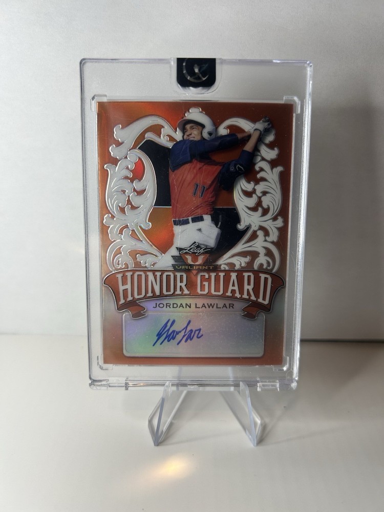 2021 Leaf Valiant - Honor Guard Jordan Lawlar #HG-JL2 Orange /99 (AU, RC)