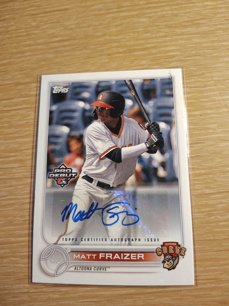 2022 Topps Pro Debut - Matt Fraizer #PD-184 Autographs (AU, RC)