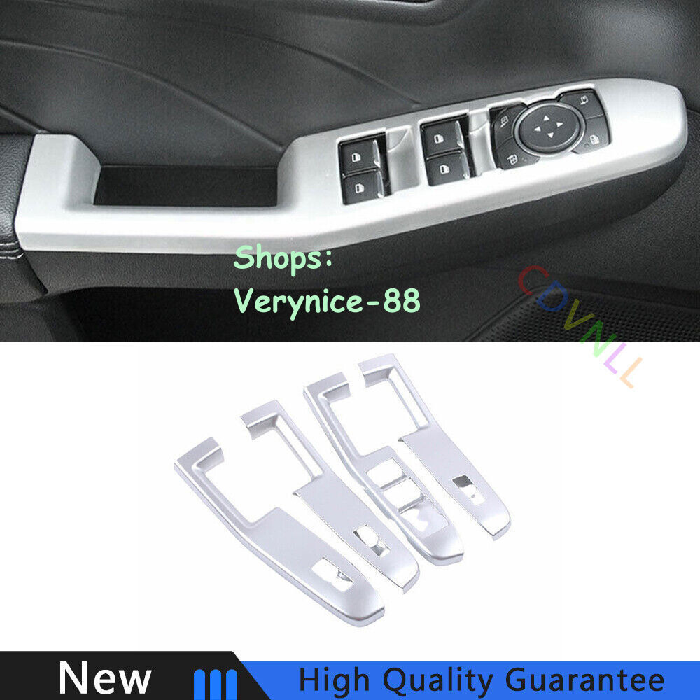 For Ford Escape Kuga 2020-2021 Matte Silver Window Lock Lift Panel Frame Trim 4*