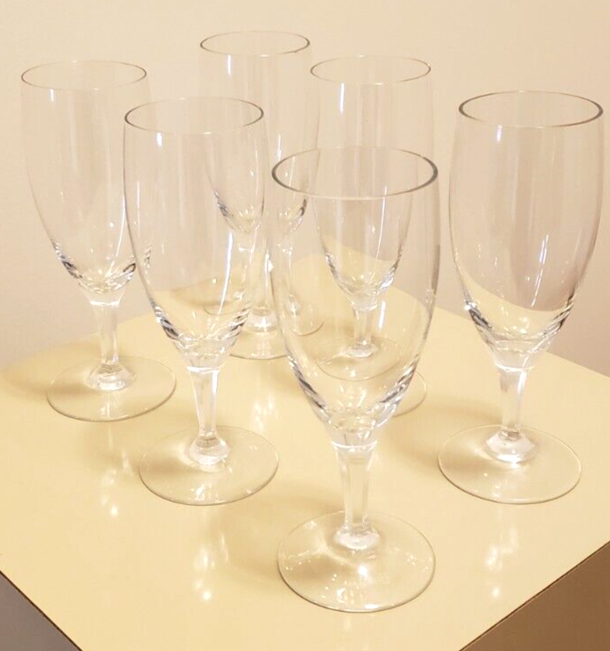 Elegant 6-Inch Crystal Stem Liquor Cordial Cocktail Glass Set of 6