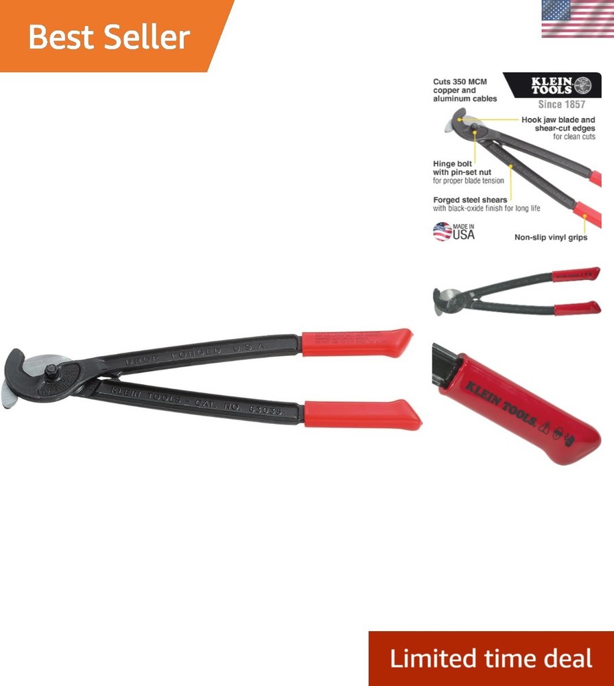 Professional Utility Cable Cutter for 350 MCM Copper & Aluminum - 16-Inch