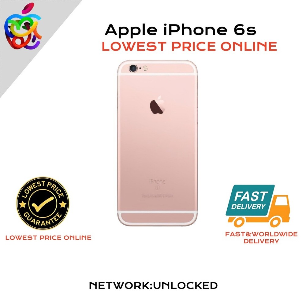 【Big Sale】Apple iPhone 6s-32GB-All Colors Unlocked Smartphone-Very Good @!6^