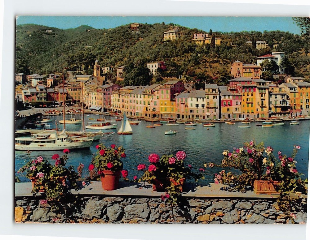 Postcard Panorama View of Portofino Italy