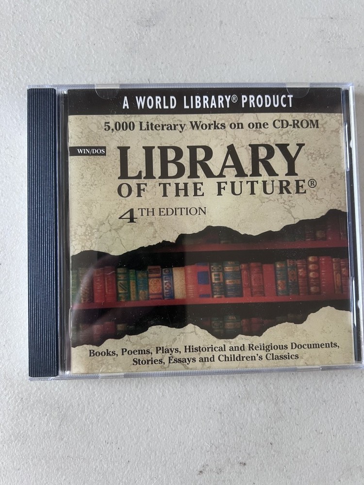 World Library Library of the Future 4th Edition CD-ROM WIN/DOS 5000 Literary