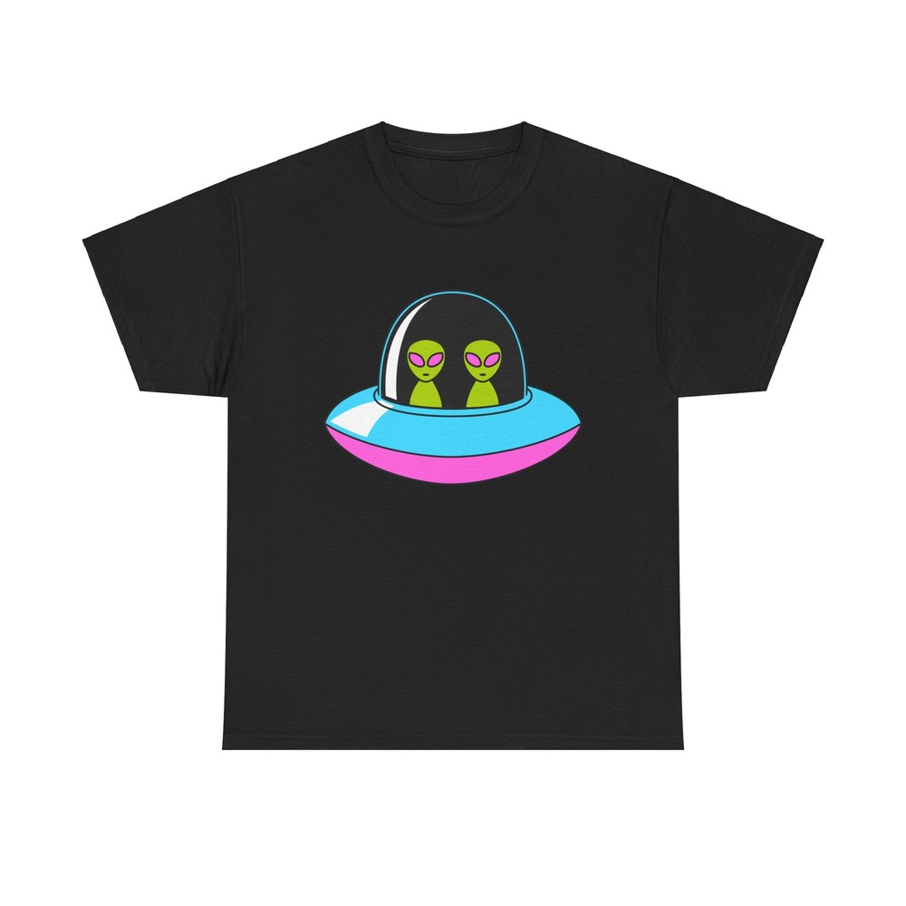 Alien Joyride T-Shirt - extraterrestrial UFO space funny cute trippy retro art