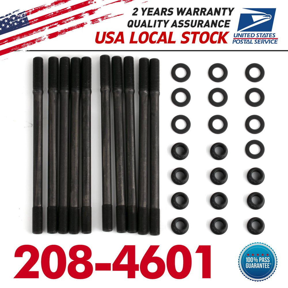 MGT Cylinder Head Stud Kit 208-4601; 12pt Chromoly for 94-00 Honda 1.6L (B16A)