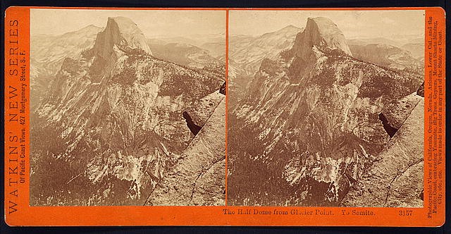 Photo of Stereograph,The Half Dome from Glacier Point,Yosemite,Mariposa County