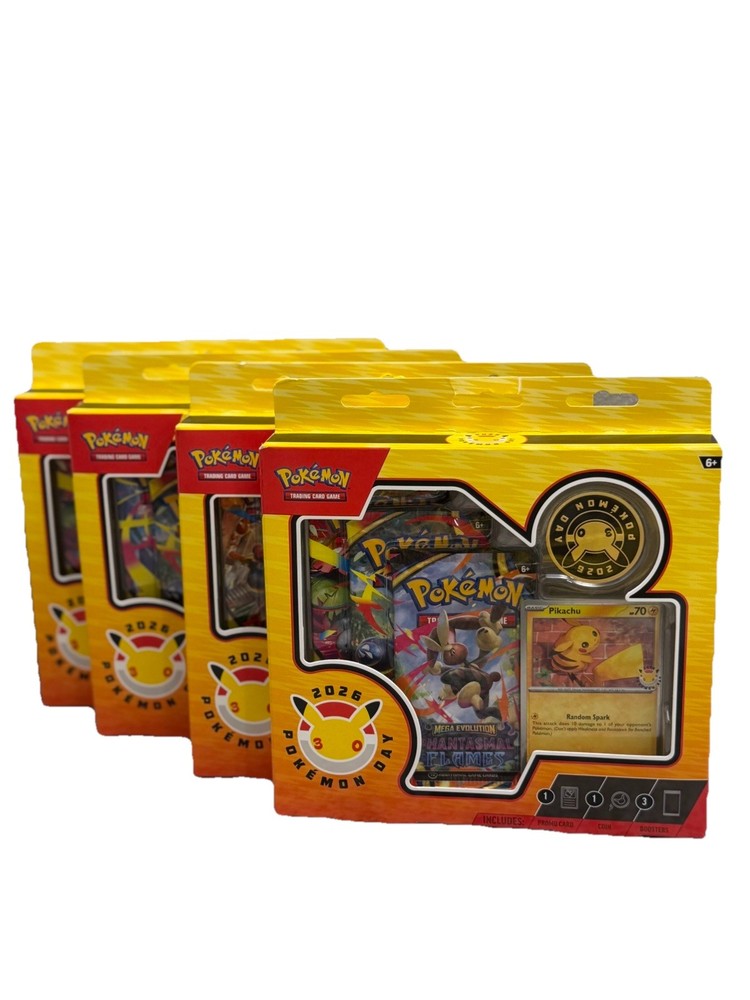 Pokémon TCG Pokémon Day 2026 Collection Box 30th Anniversary (Lot of 4)