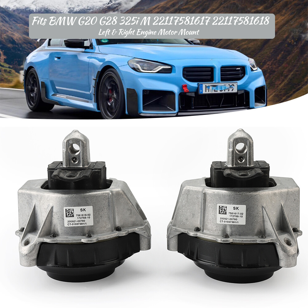 Left & Right Engine Motor Mount Fits BMW G20 G28 325i M 22117581617 22117581618