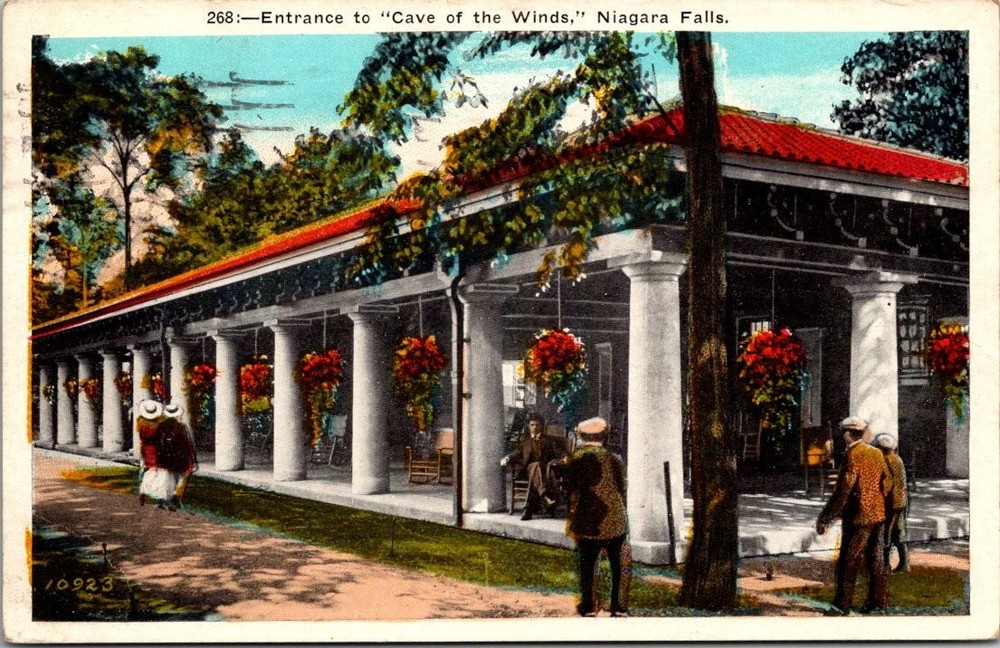 Vintage Postcard: Cave of the Winds Entrance, Niagara Falls, 1924 Posted
