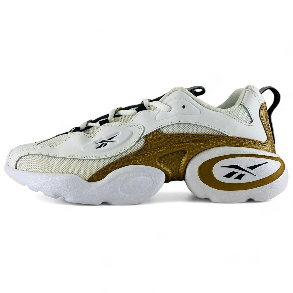 Reebok Electrolyte 97 Men's Shoes White Gold Retro Sneakers Size 10.5 DV8653