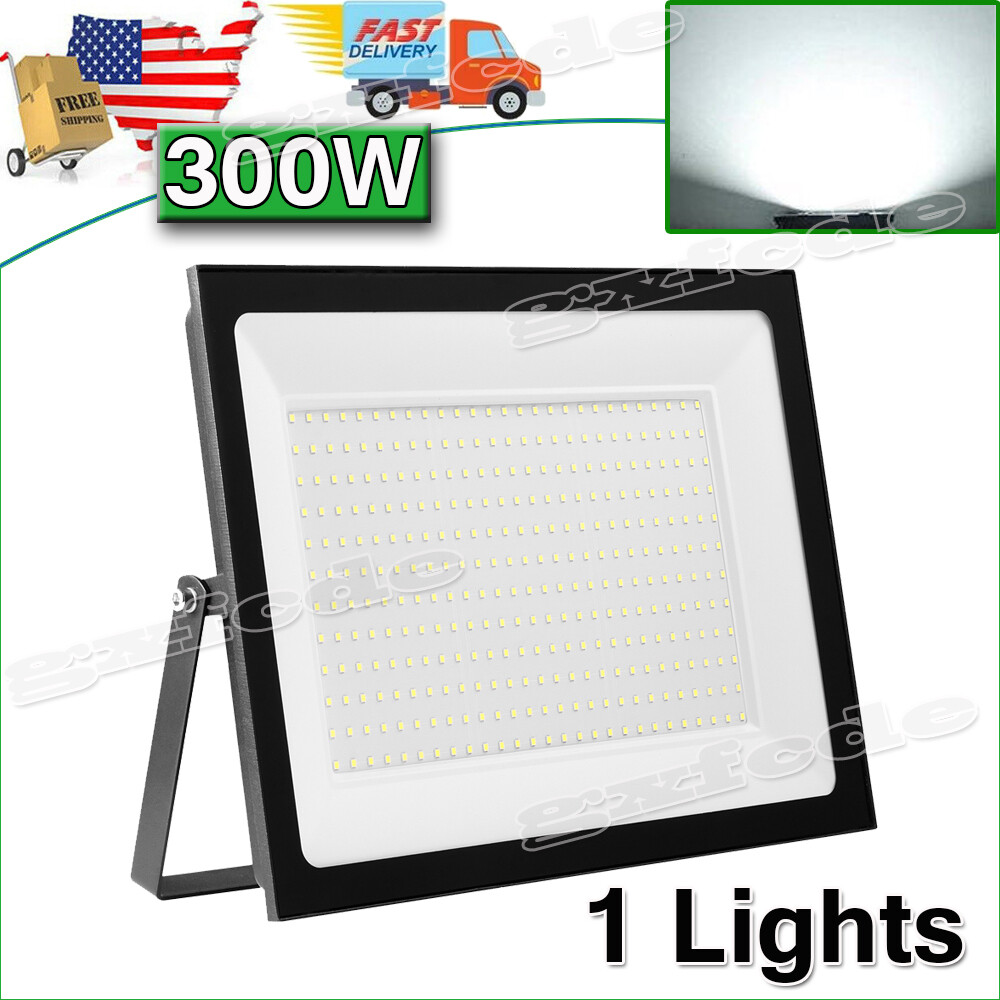 300W Commercial LED Street Light Outdoor Garden Yard Road Lamp Spotlight US