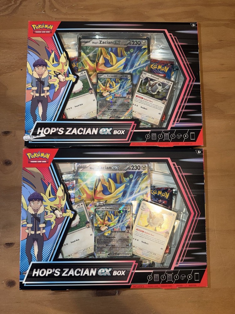 LOT OF 2 BOXES Pokemon TCG Journey Together Hop's Zacian EX Box New Sealed