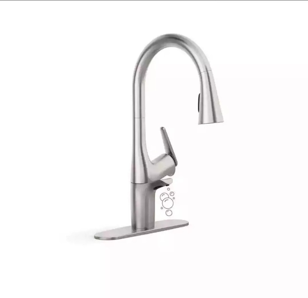 Kohler Safia 1-Handle Pull-Down Kitchen Faucet in Vibrant Stainless