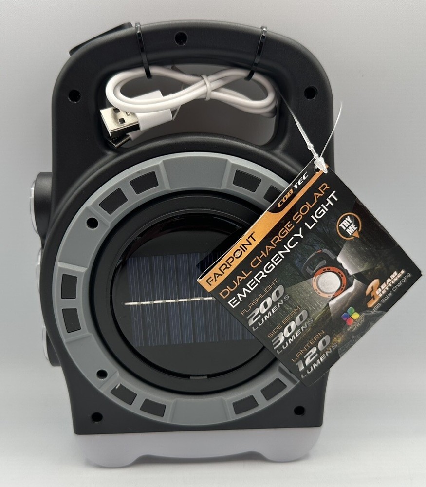 Mini Solar COB LED Flashlight Solar Light Pocket Work Lamp Torch Waterproof Lamp