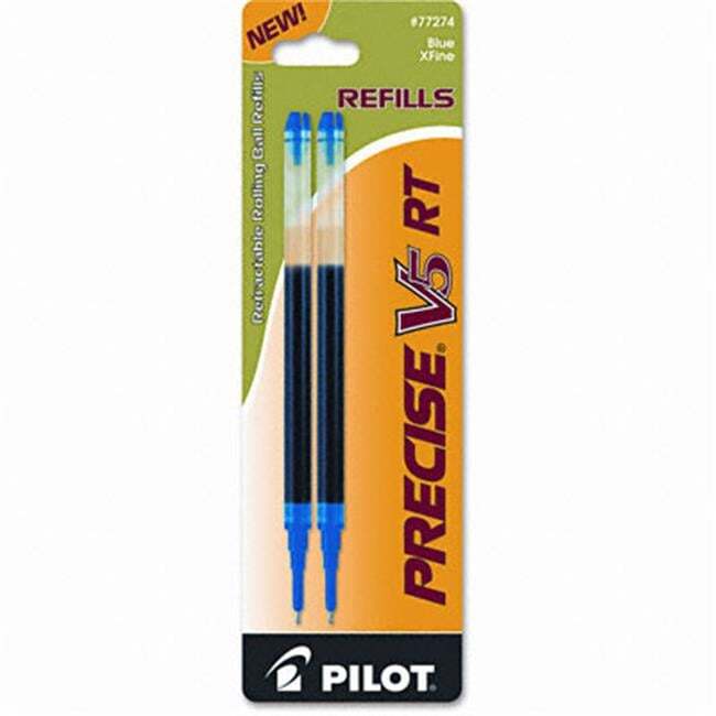 Pilot 77274 Refill for Precise V5 RT Rolling Ball Fine Blue Ink 2 Pack