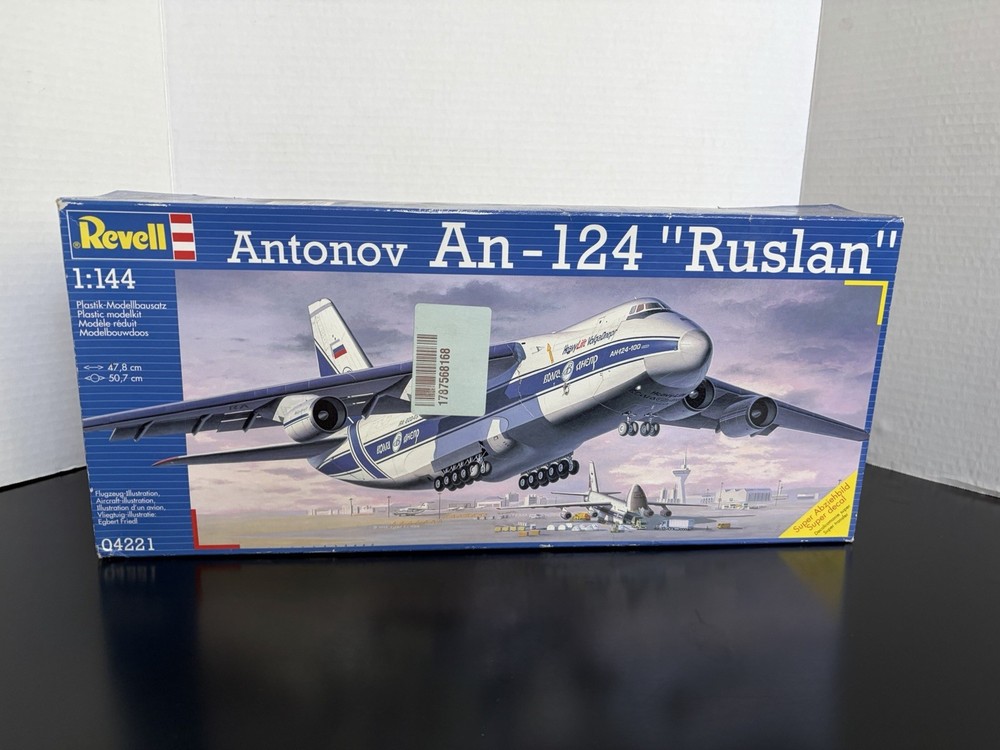 Vintage Parts Sealed Revell #04221 1/144 Scale Antonov An-124 Ruslan Read
