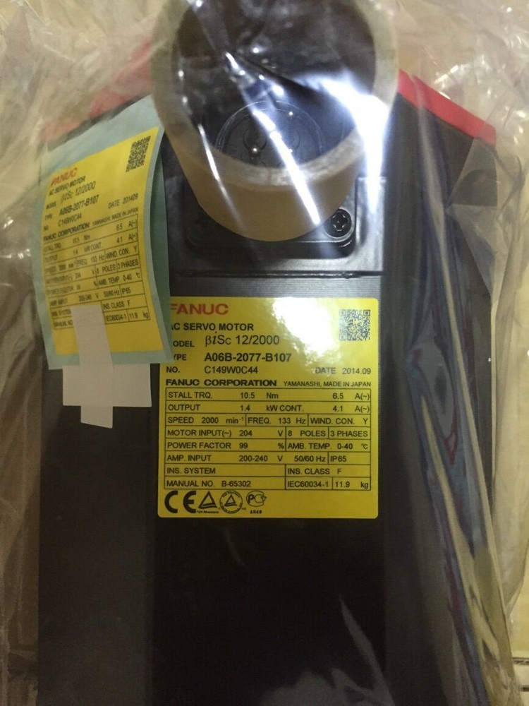 1PC FANUC A06B-2077-B107 Servo Motor New A06B2077B107 Fast Shipping