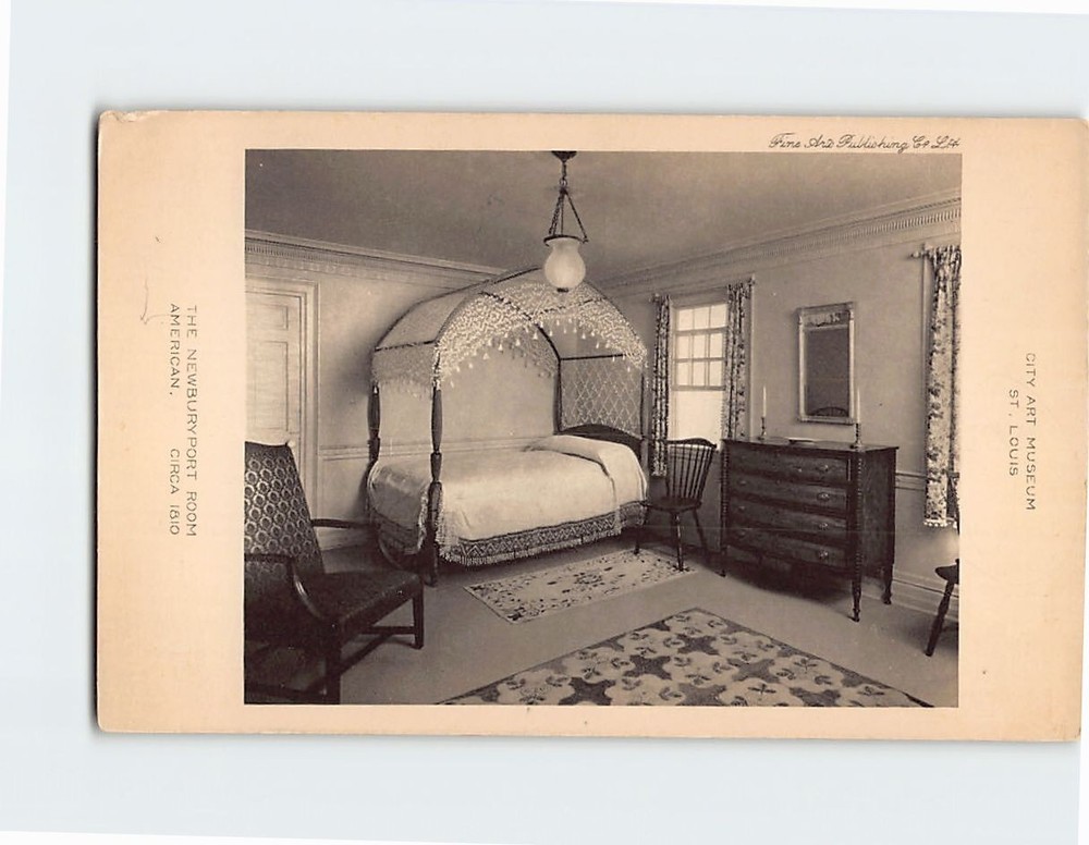 Postcard The Newburyport Room City Art Museum St. Louis Missouri USA