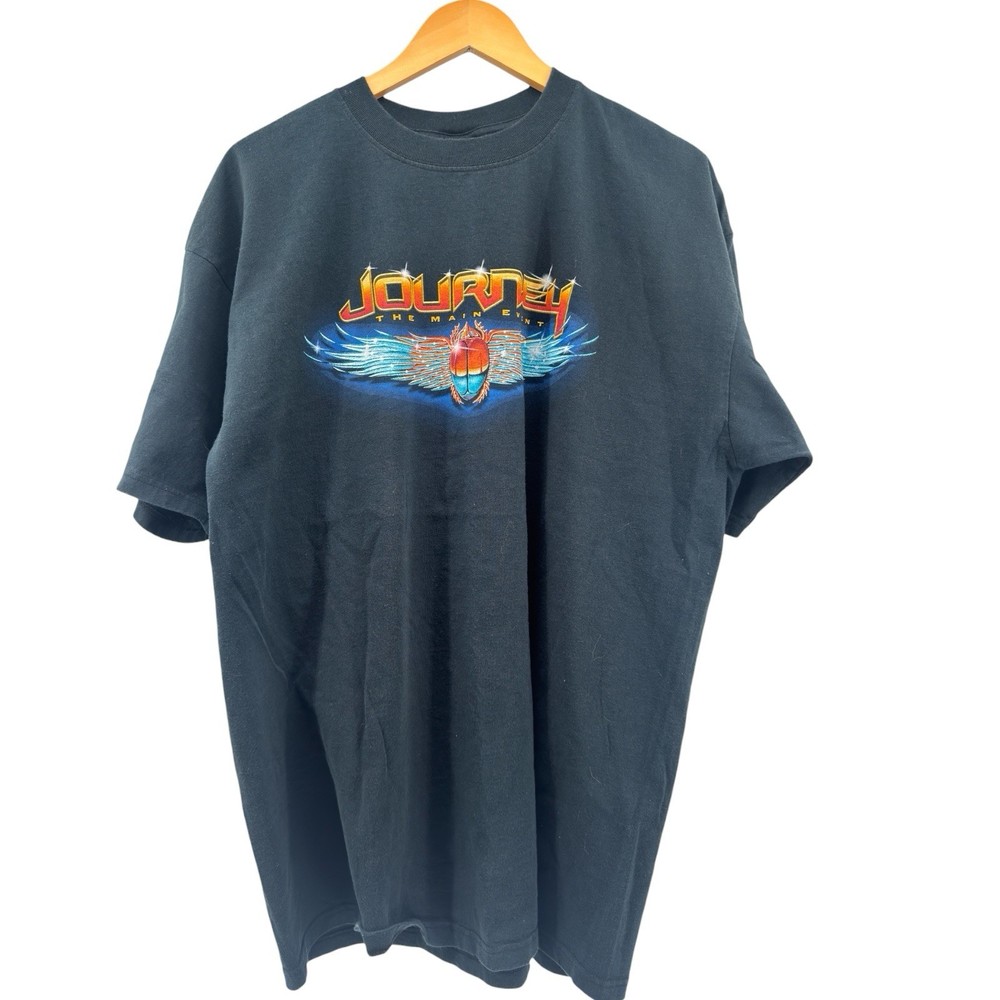 Journey The Main Event Tour 2003 Vintage Band T Shirt Black 2XL