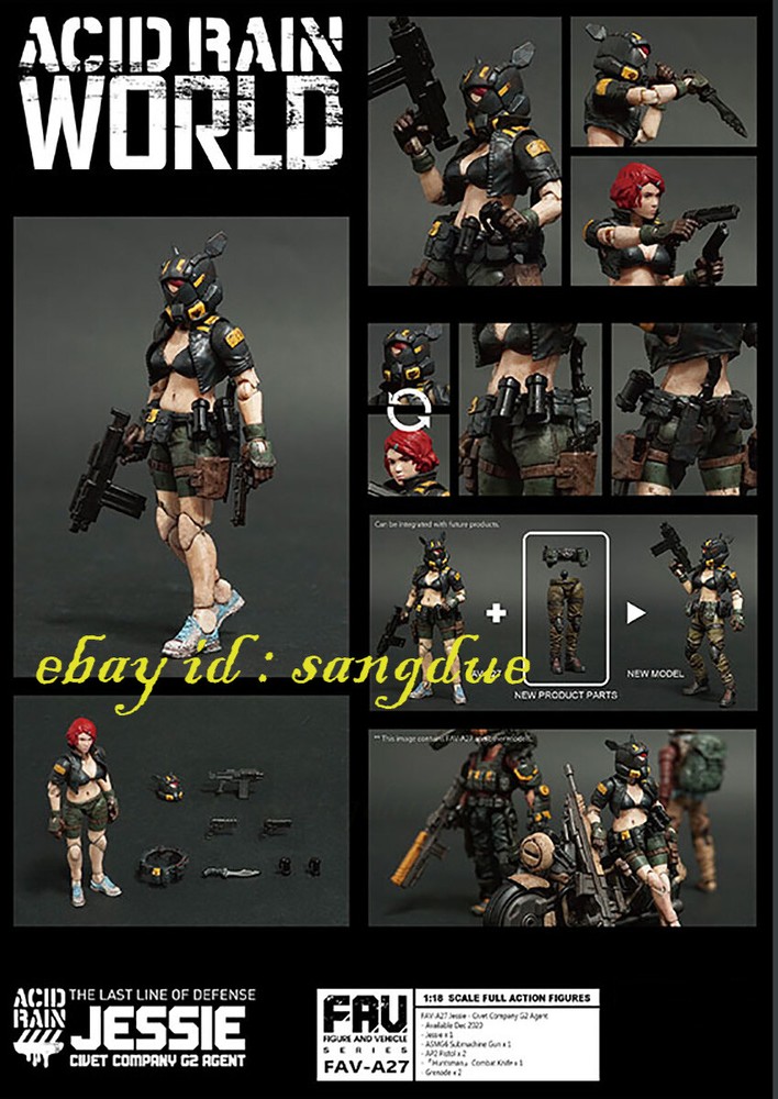 Acid Rain World 1/18 FAV-A27 THE LAST LINE OF DEFENSE JESSIE in stock-image