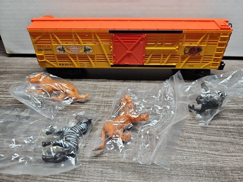 Lionel 26157 Ballyhoo Brothers Wild Animal Transport With 4 Animals