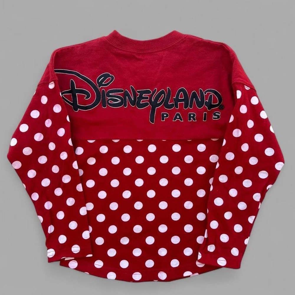 Disneyland Paris Sprit Jersey Kids Minnie Mouse long sleeve shirt Size S