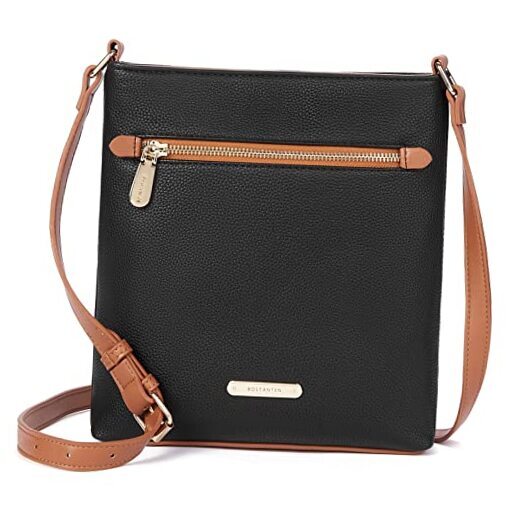 Crossbody Bags Purses for Women Trendy Soft Leather Medium B05-black Pebble