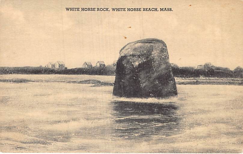 Postcard MA: White Horse Rock, White Horse, Massachusetts, Antique DB 1910's