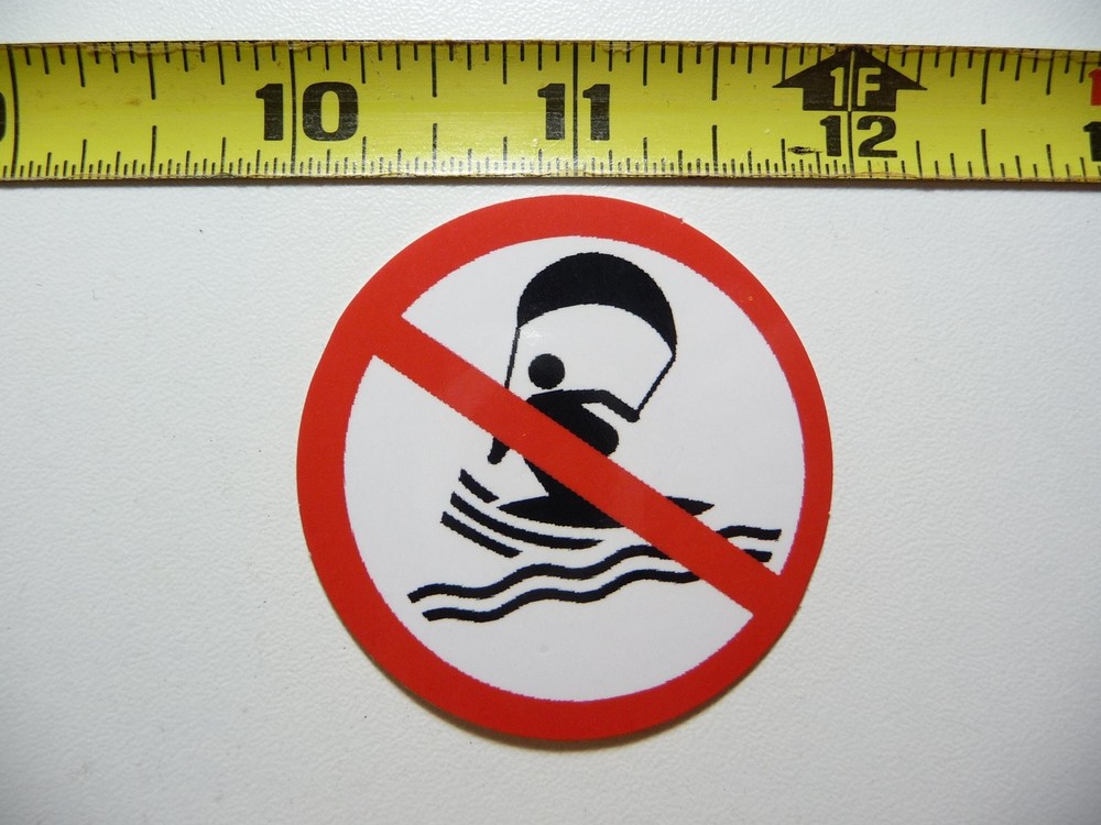 No Parasailing Allowed Occupation Work Prohibited Decal Sticker