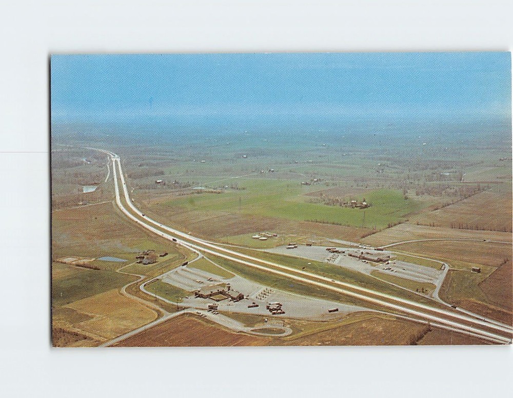 Postcard Aerial View Ohio Turnpike Youngstown Ohio USA