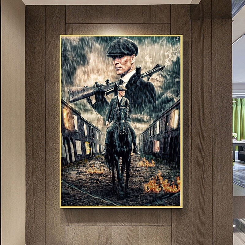 peaky blinders Tommy Shelby canvas poster Wall Art Modern Wall Decor Design