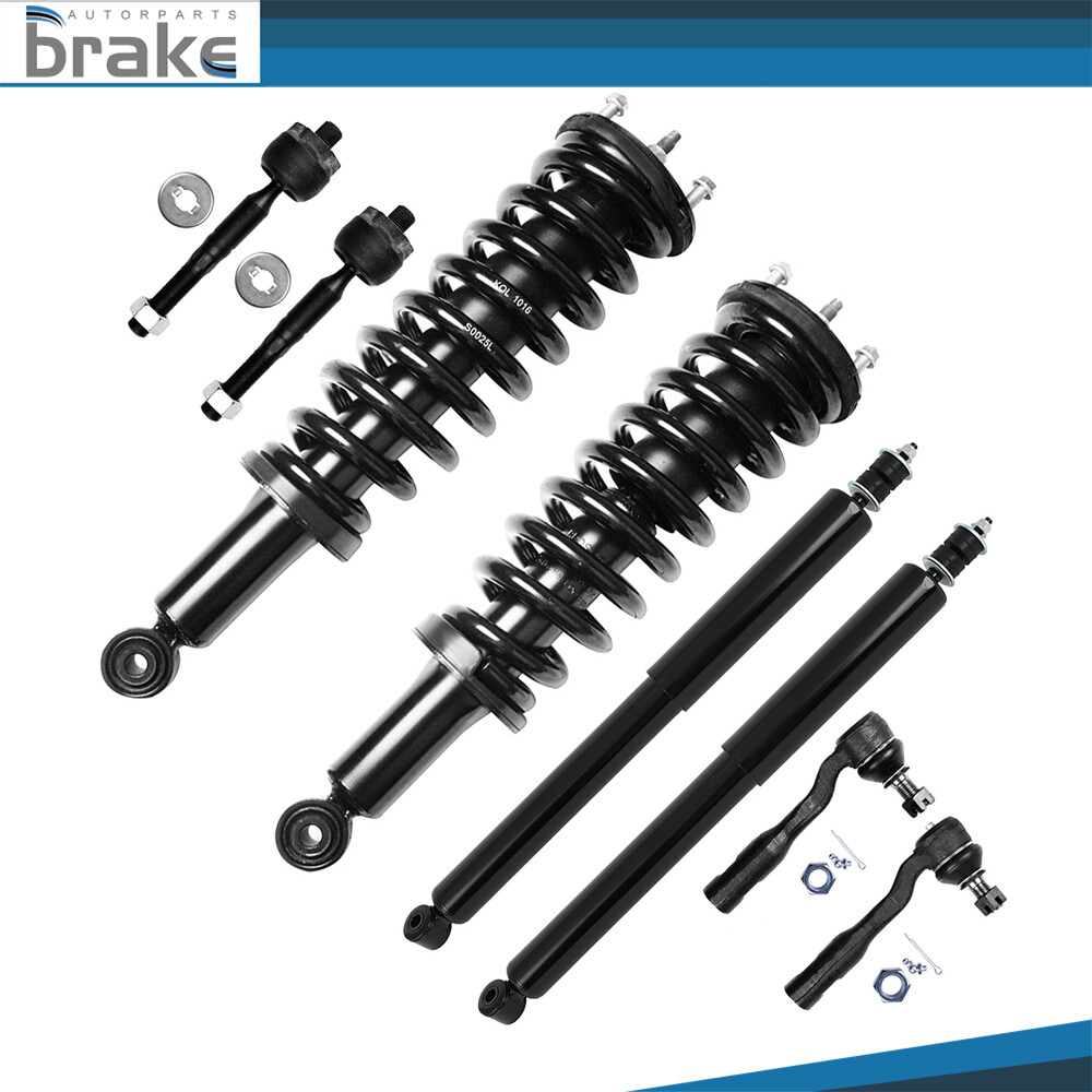 2003-2006 Toyota Tundra 4WD Front & Rear Strut Shock Absorber Tie Rod End Kit