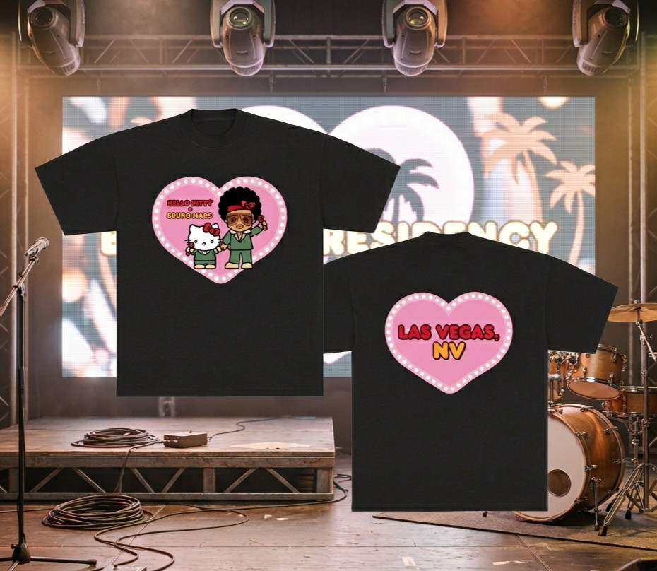 Hello Kitty Bruno Mars Las Vegas 2026 Shirt gift for fan FREESHIP