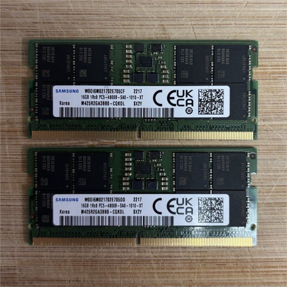 NEW/OPEN BOX - Samsung 32GB (2x16GB) DDR5 PC5-4800 Laptop RAM