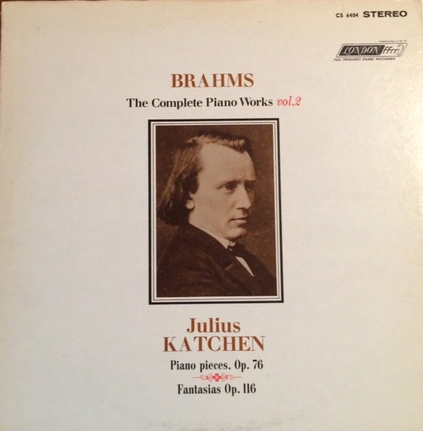 Johannes Brahms & Julius Katchen - Complete Piano Works Vol. 2 London Records CS