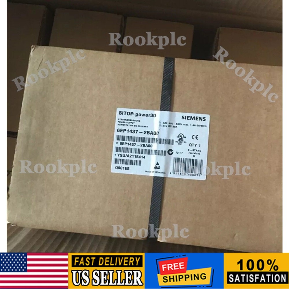 New Siemens 6EP1437-2BA00 SITOP Power DC 24V/30A Power Supply 6EP1 437-2BA00