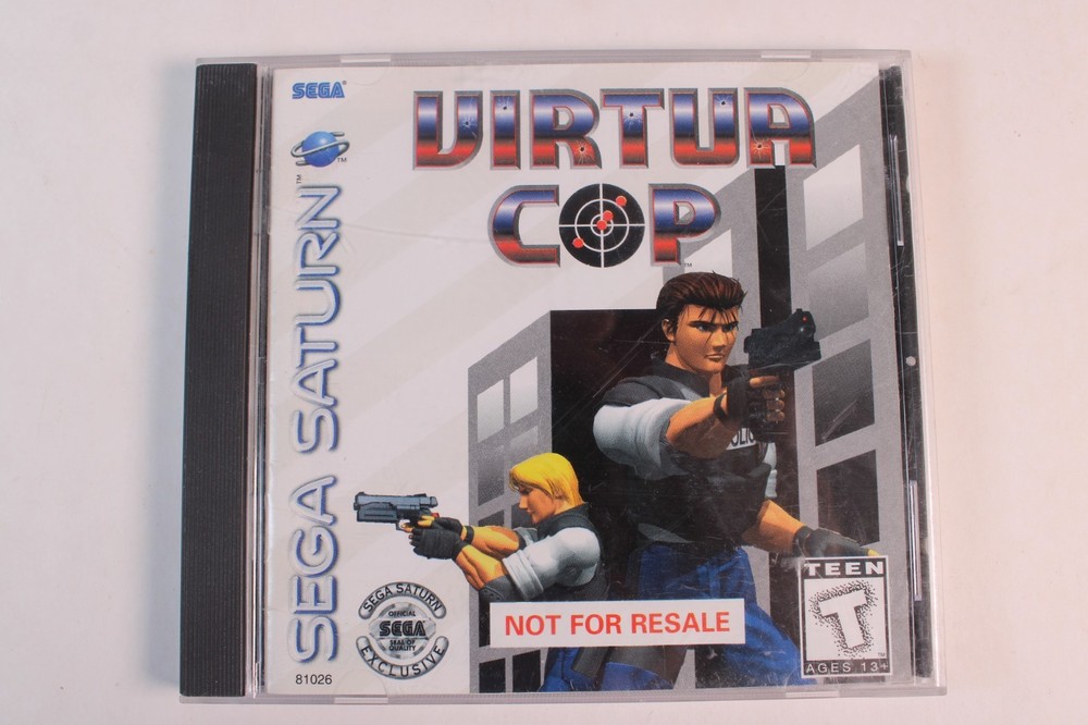 Virtua Cop: NFR Not For Resale (Sega Saturn, 1995) CIB JEWEL CASE