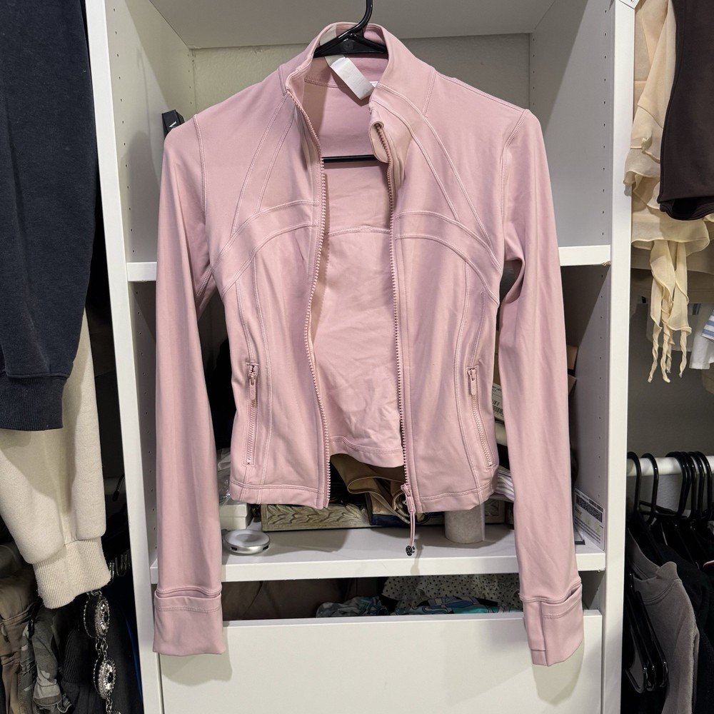 Lululemon Define Nulu Jacket Strawberry Milkshake Pink, Cropped, Size 2