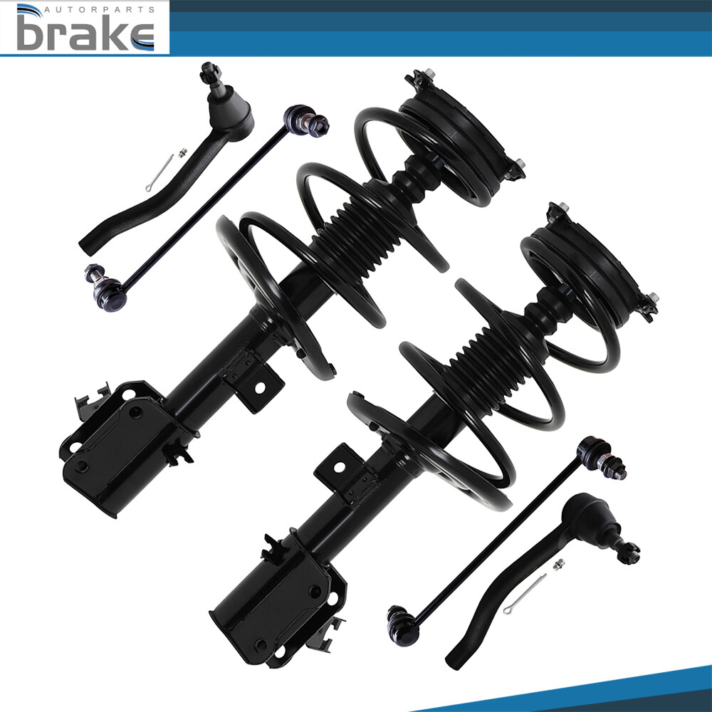 2013-2018 Nissan Altima Front Suspension Kit - Struts, Sway Bar Links, Tie Rods & Coil Springs