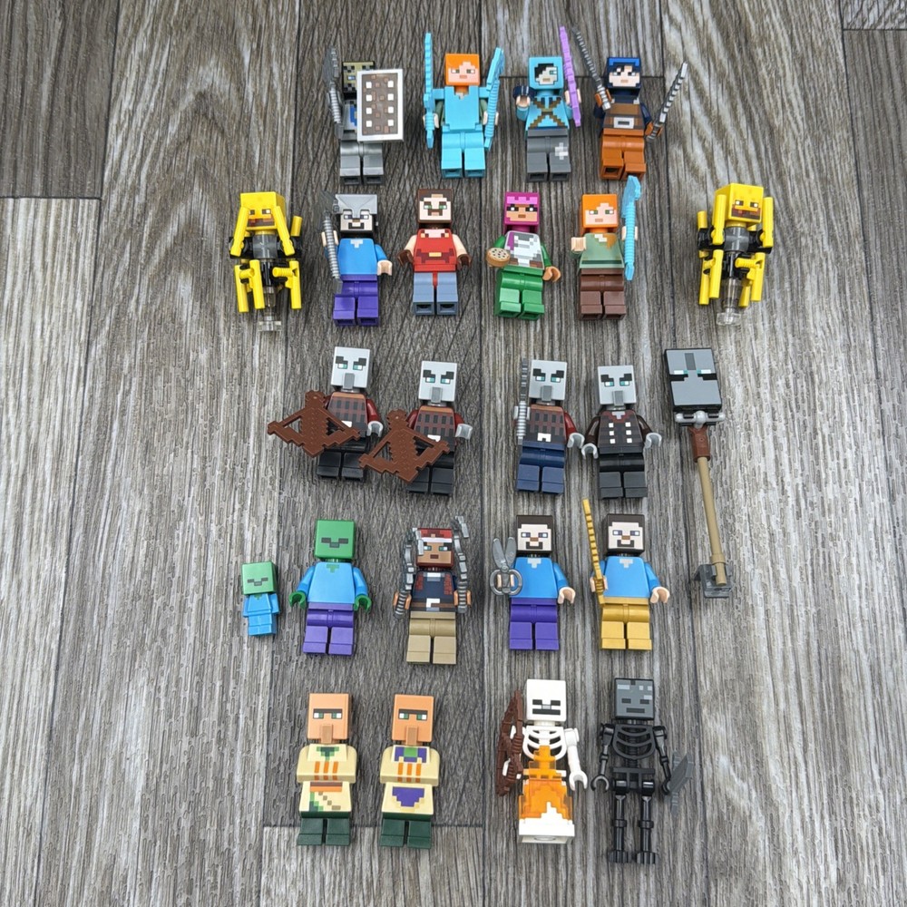Lego Minecraft Minifigures lot of 23