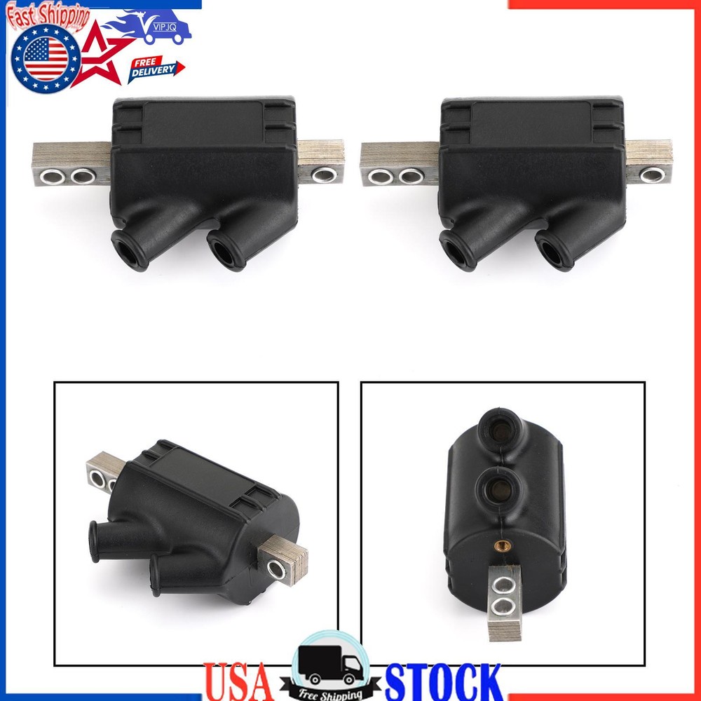 2PCS 3.0 Ohm Angled Dual Output Ignition Coils for Honda CB 350F 400F 450 DC1-1