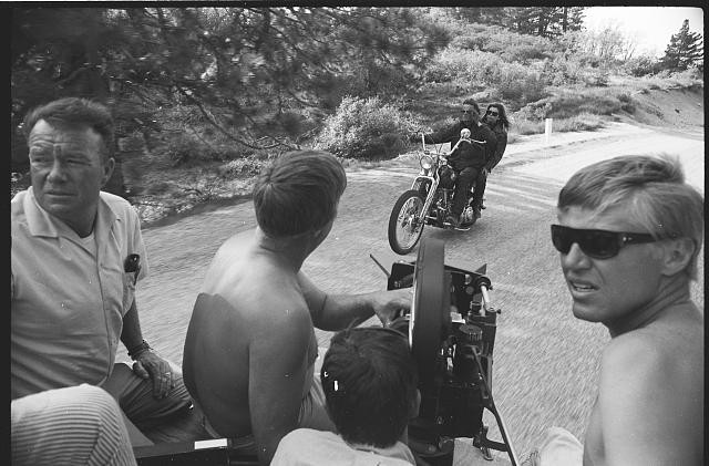 Photo:Nancy Sinatra 1966 Motorcycle Film Crew On Road Photo