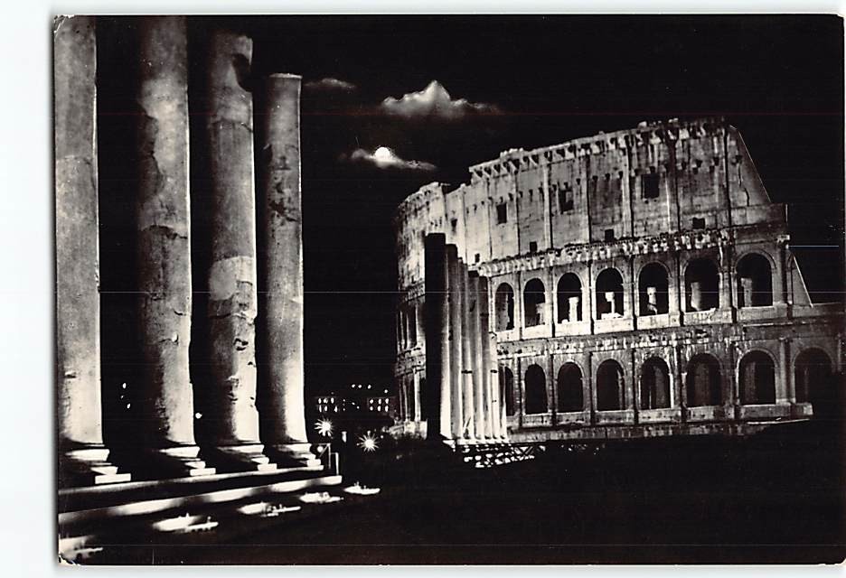 Postcard Coliseum Rome Italy
