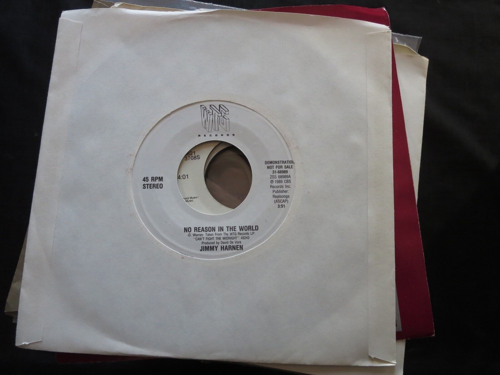 JIMMY HARNEN – No Reason In The World PROMO Unplayed Old Stock