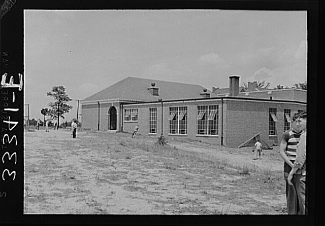 Charlotte County high school, Virginia. One of the buildings gymnasium or shop