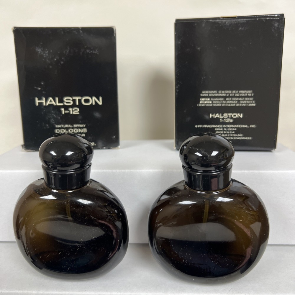 2 bottles ORIGINAL 90s Halston  I-12 Cologne Natural Spray 2.5 fl oz , 75 ml